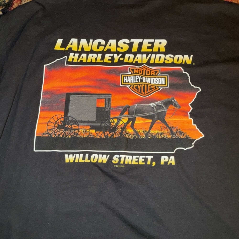 Harley Davidson Pocket T Shirt - 2003 Lancaster Harley - Willow Street, PA - XL